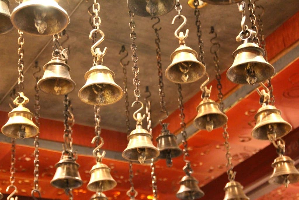Brass temple bells